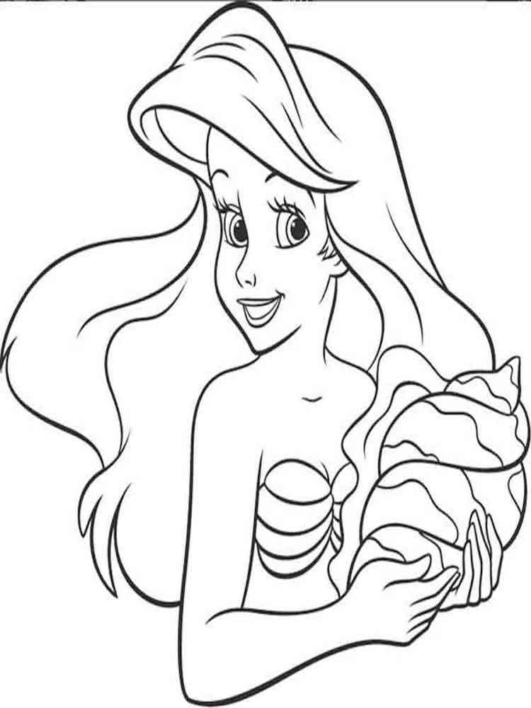 Ariel The Little Mermaid Coloring Pages 32