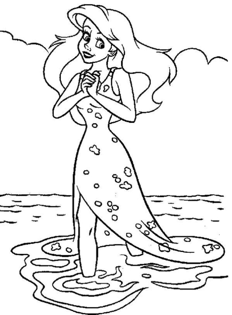 Ariel The Little Mermaid Coloring Pages 37