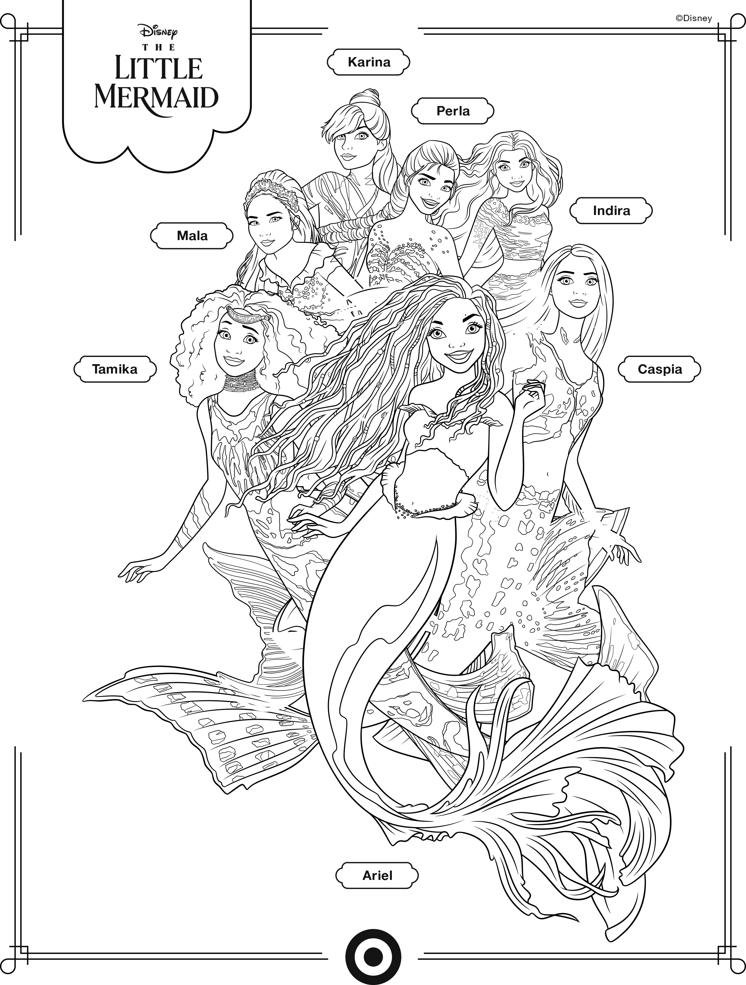 Ariel The Little Mermaid Coloring Pages 45