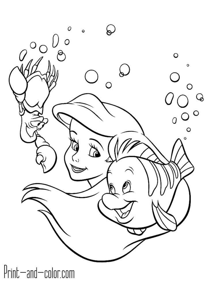 Ariel The Little Mermaid Coloring Pages 5