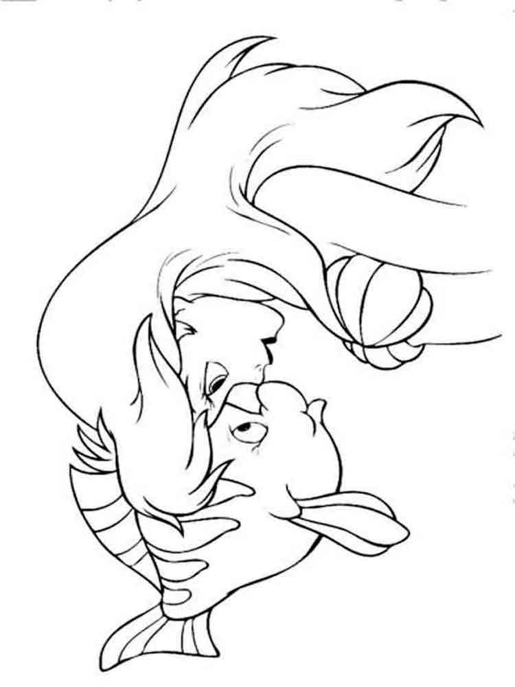 Ariel The Little Mermaid Coloring Pages 57