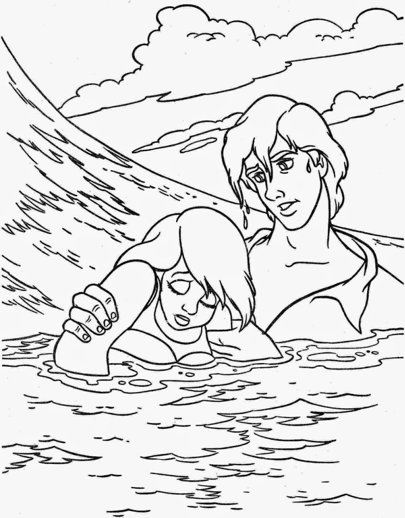 Ariel The Little Mermaid Coloring Pages 59