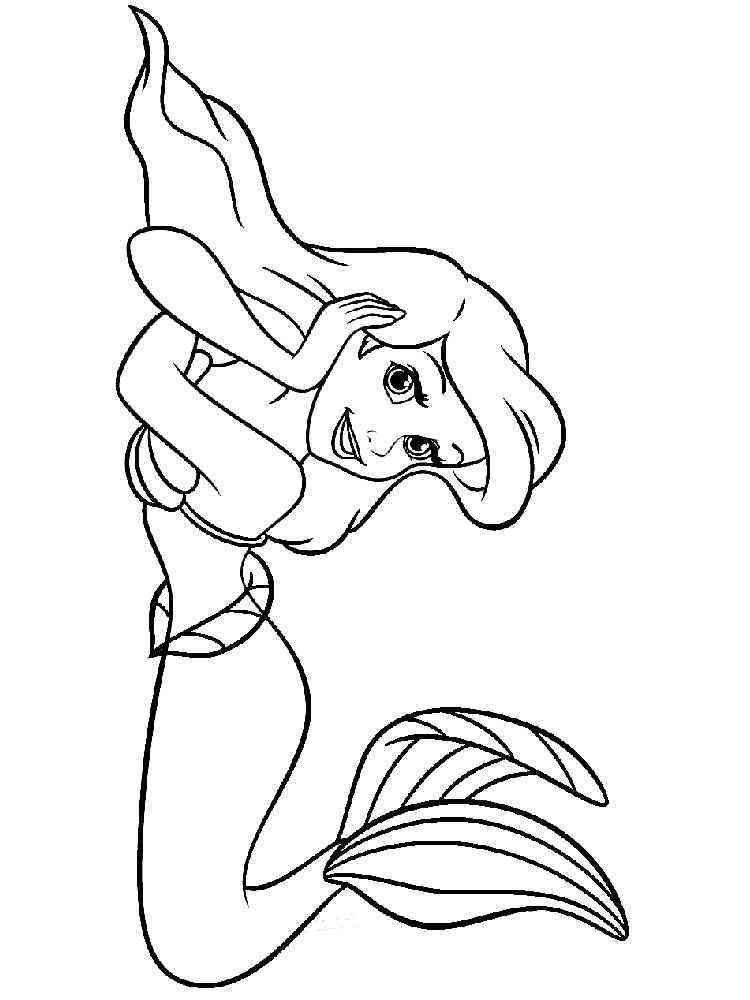 Ariel The Little Mermaid Coloring Pages 67