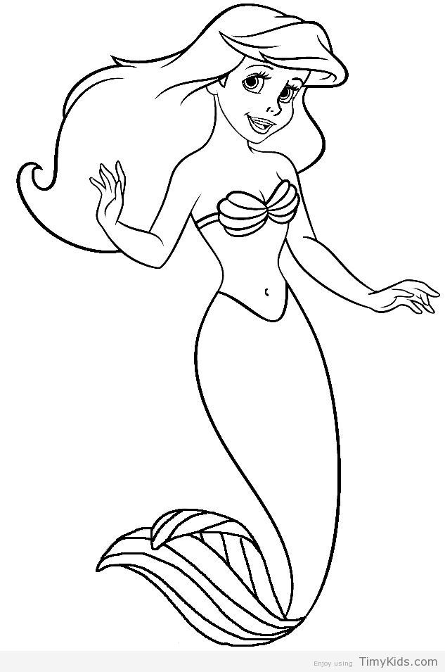 Ariel The Little Mermaid Coloring Pages 70