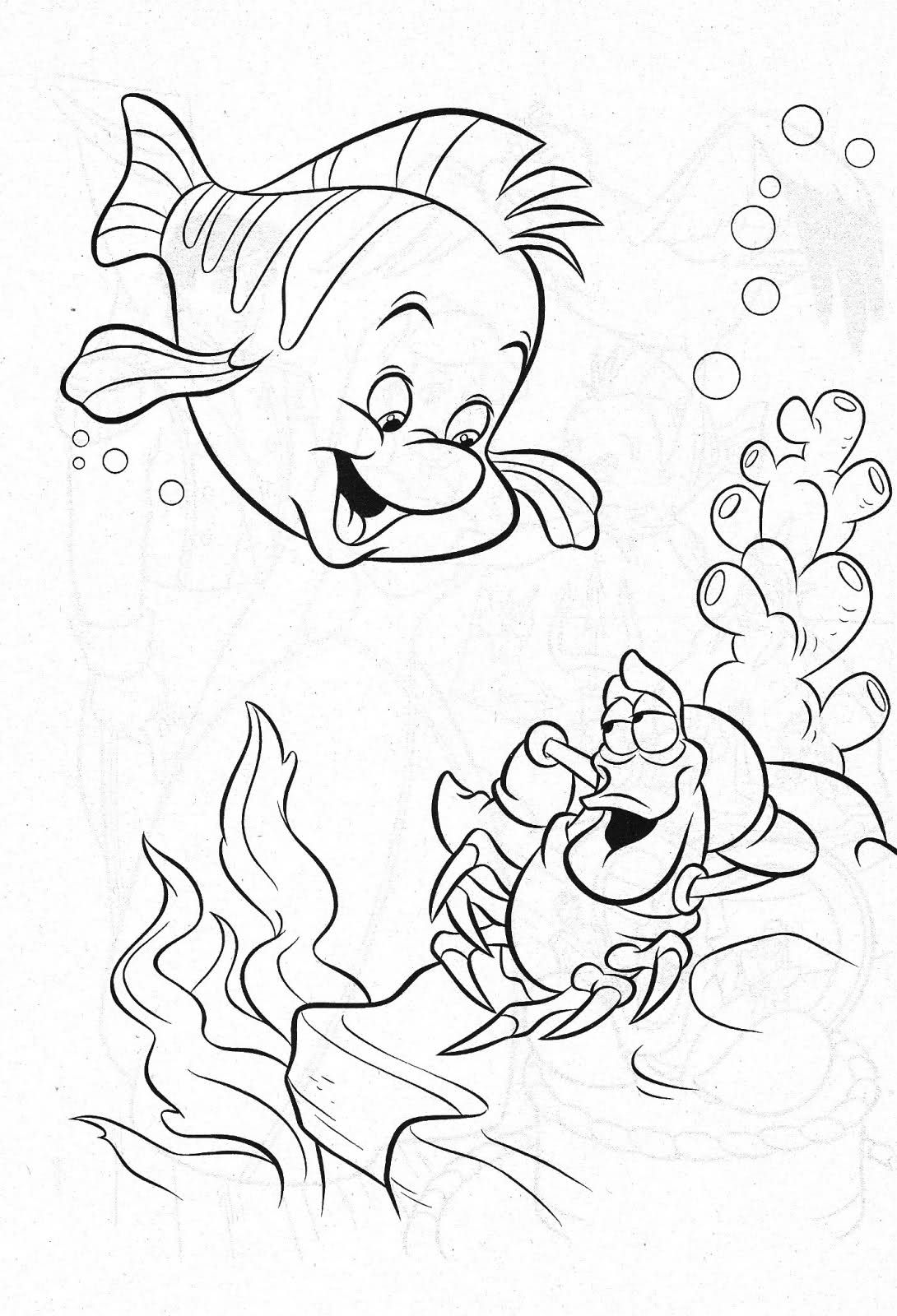 Ariel The Little Mermaid Coloring Pages 73