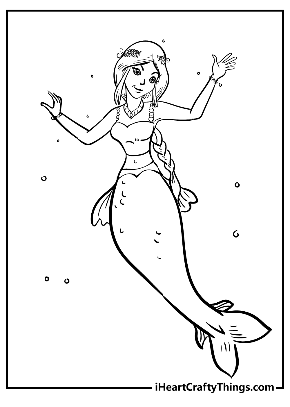 Ariel The Little Mermaid Coloring Pages 75