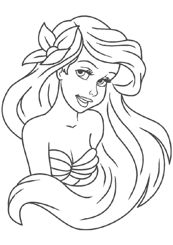 Ariel The Little Mermaid Coloring Pages 76