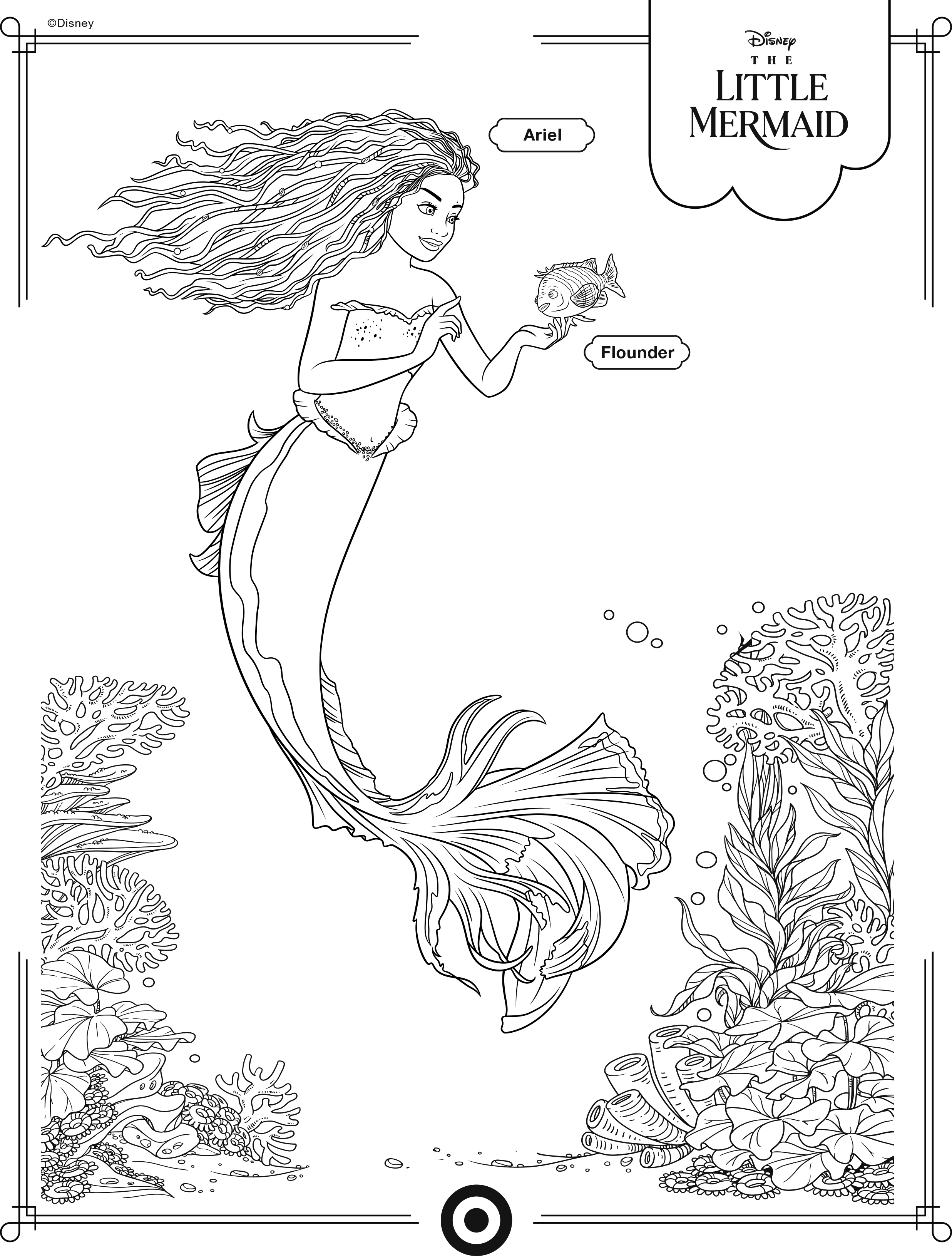 Ariel The Little Mermaid Coloring Pages 80