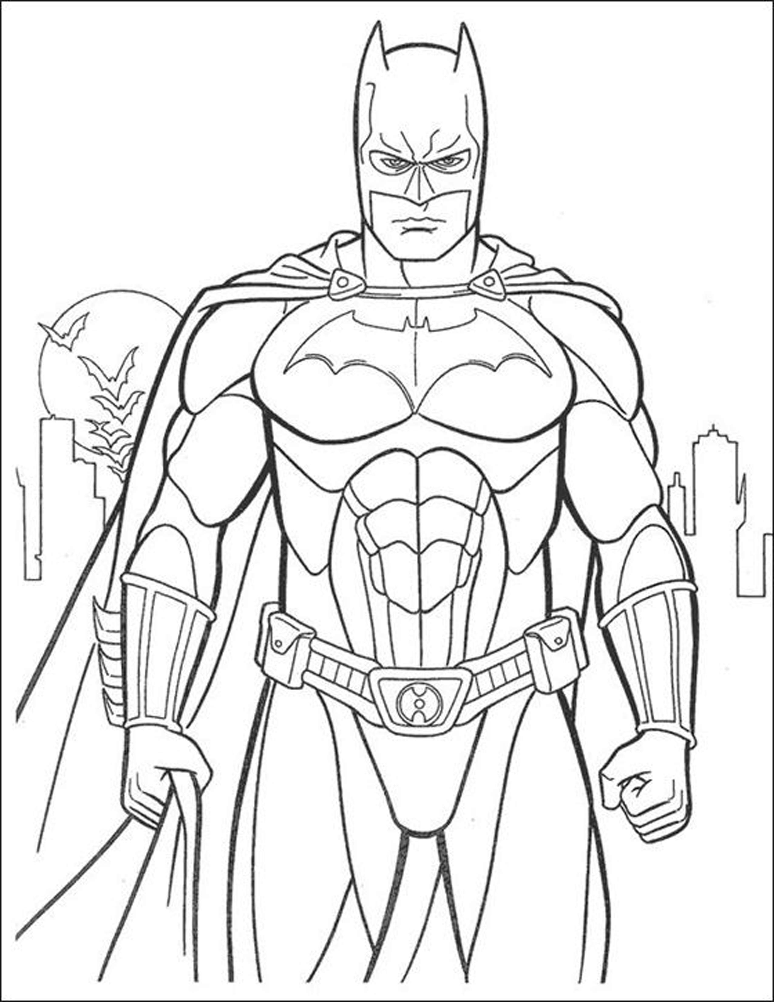 Batman Coloring Pages Free Printable 1