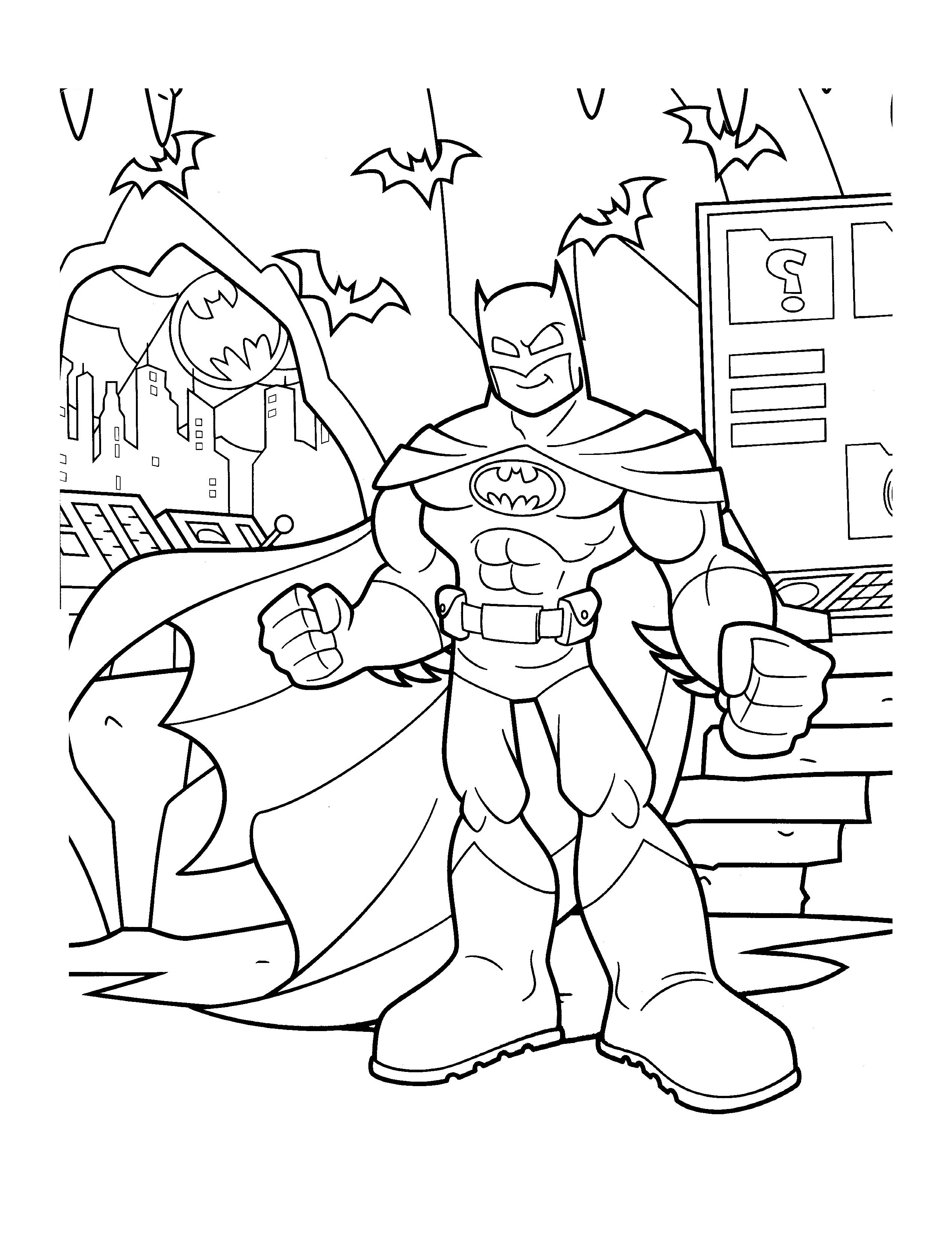 Batman Coloring Pages Free Printable 12