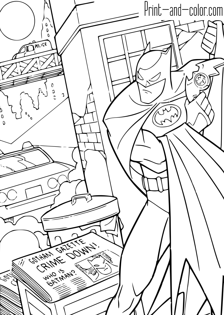 Batman Coloring Pages Free Printable 16