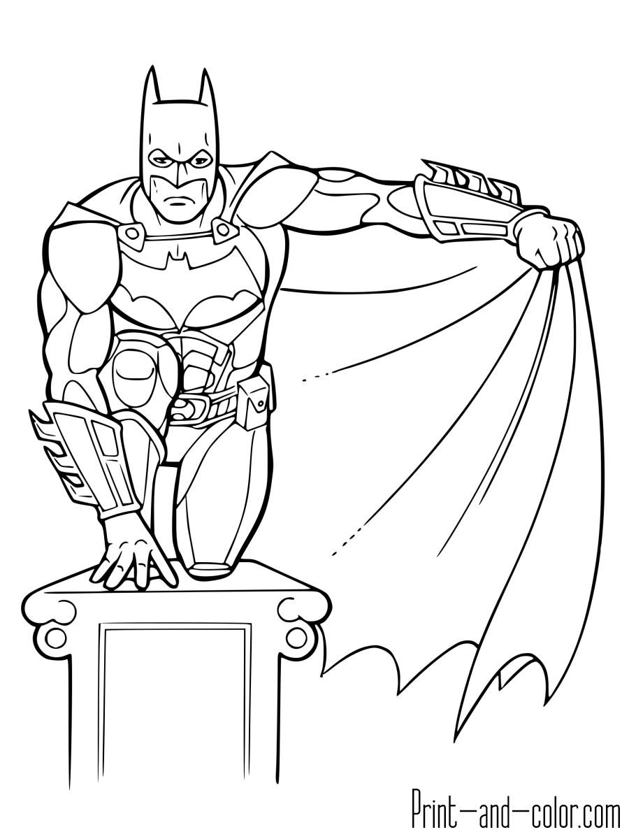 Batman Coloring Pages Free Printable 3