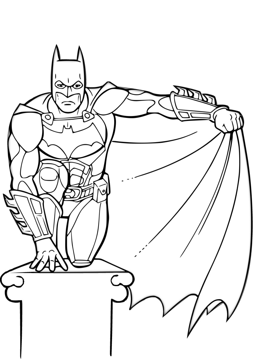 Batman Dark Knight Coloring Pages Free Printable 16