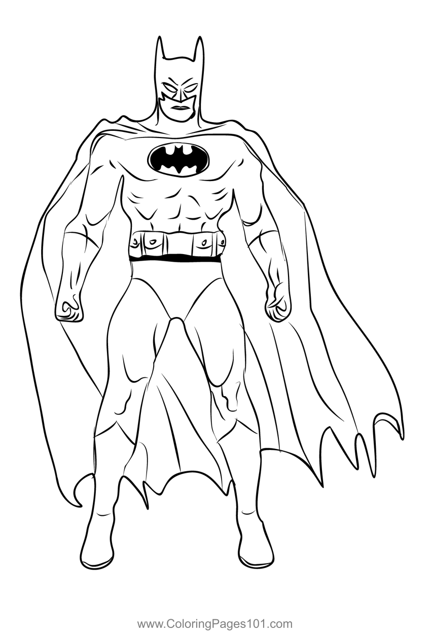 Batman Dark Knight Coloring Pages Free Printable 18