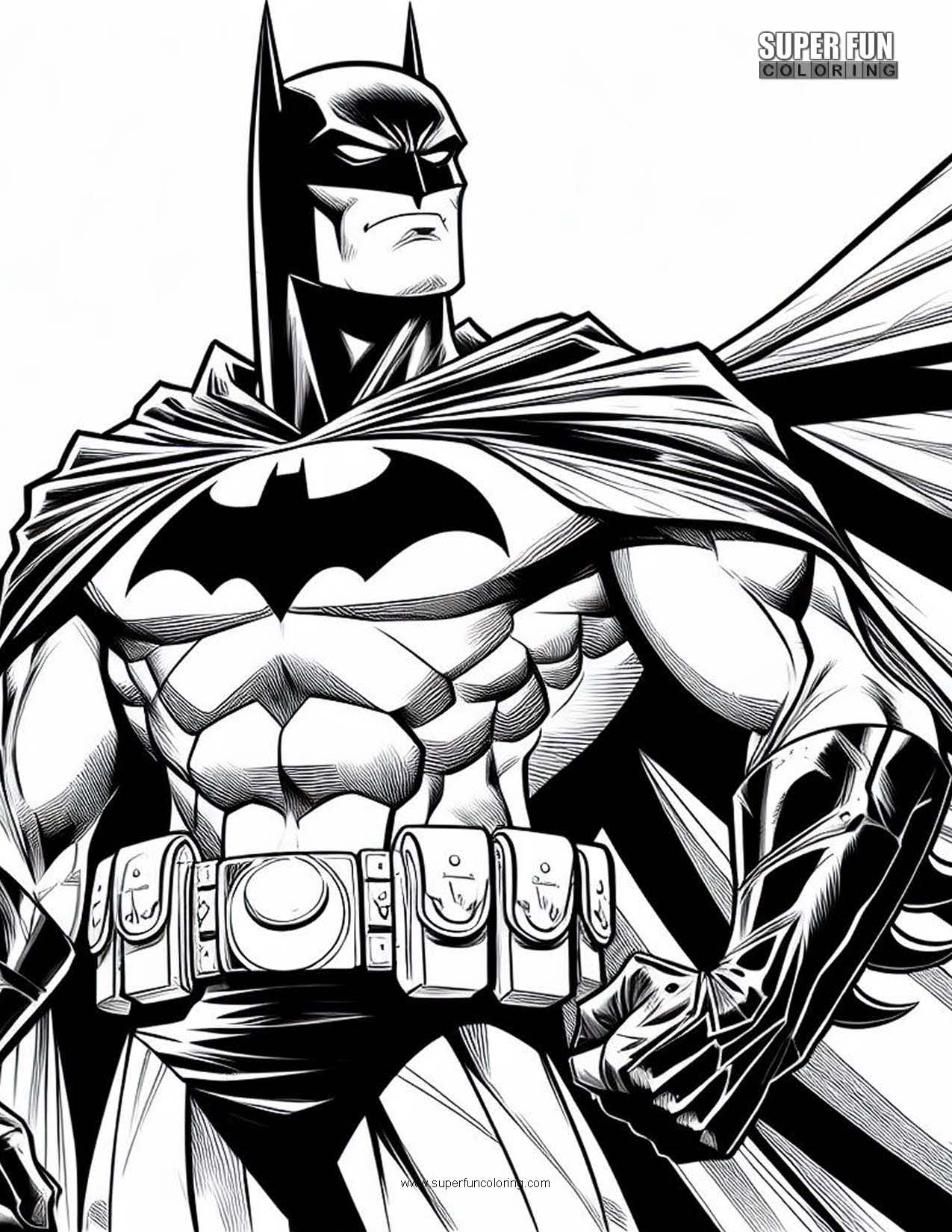 Batman Dark Knight Coloring Pages Free Printable 24