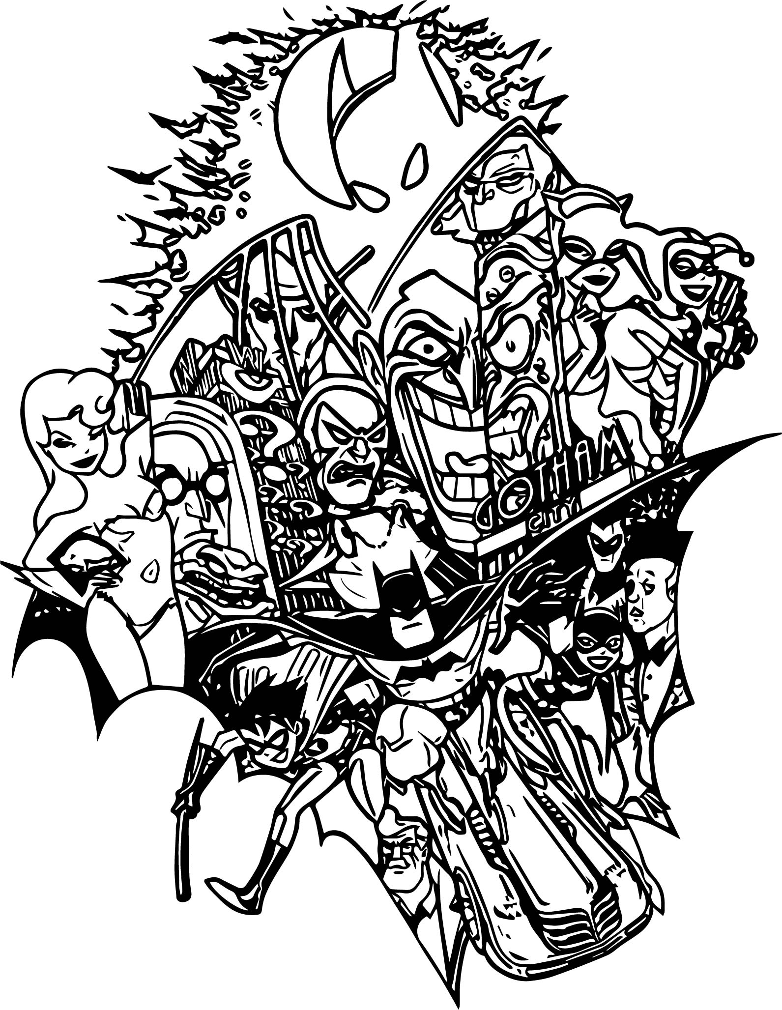 Batman Dark Knight Coloring Pages Free Printable 28