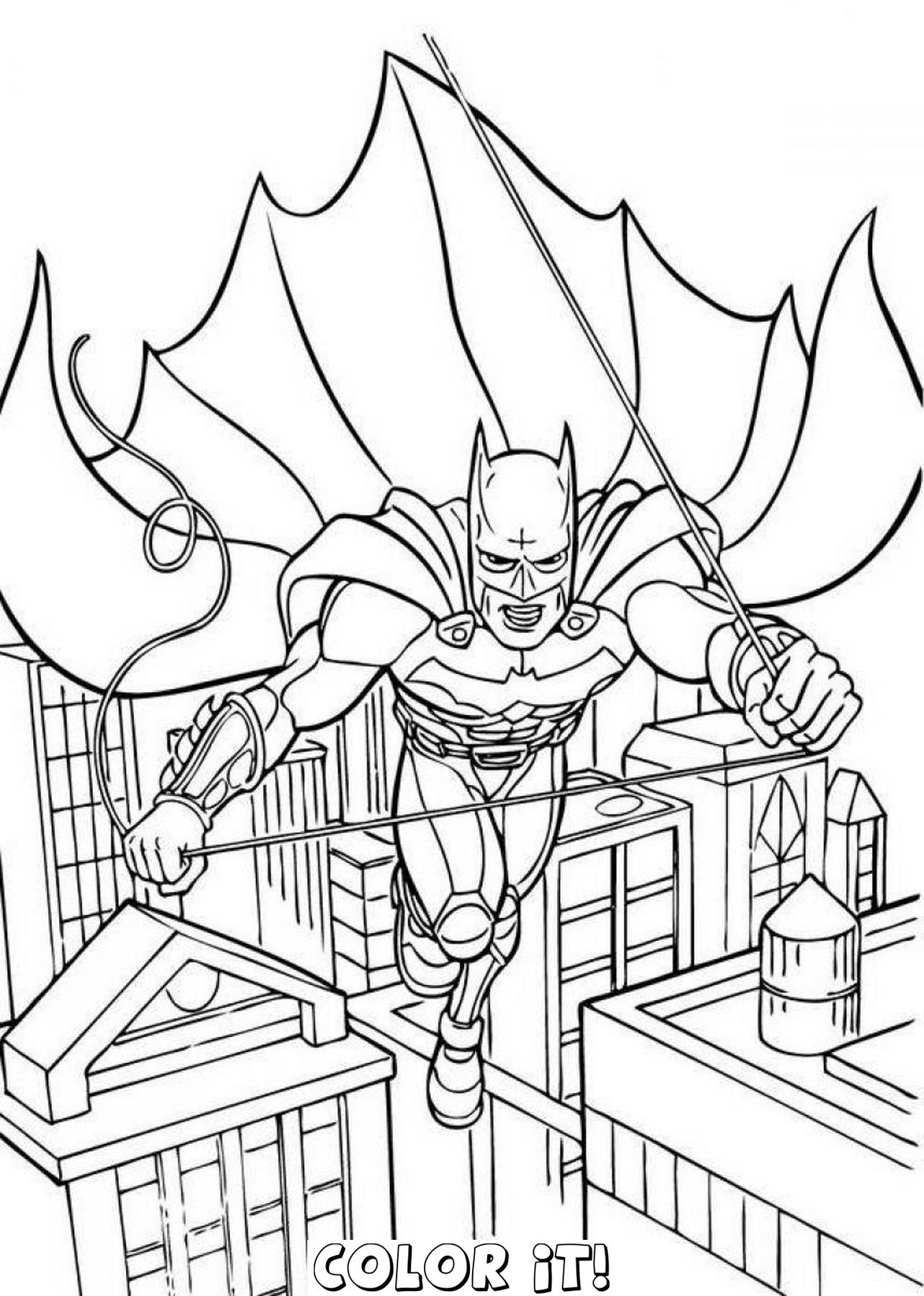 Batman Dark Knight Coloring Pages Free Printable 44