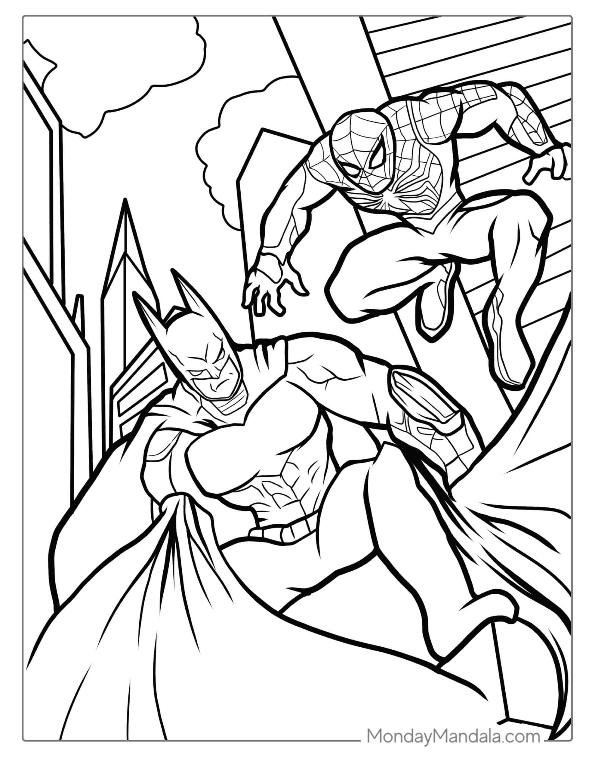 Batman Dark Knight Coloring Pages Free Printable 58