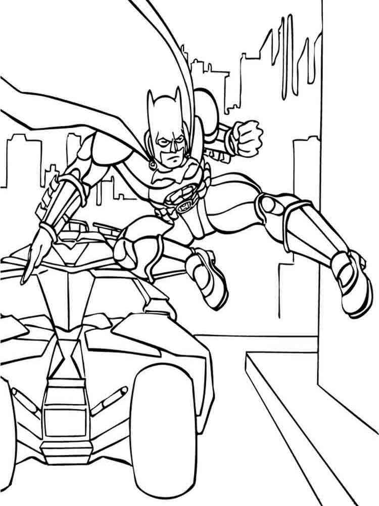 Batman Dark Knight Coloring Pages Free Printable 61