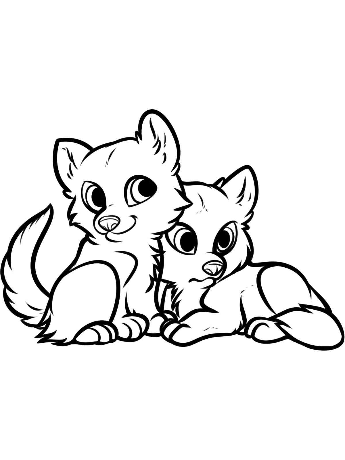 Cute Fox Coloring Pages for Kids Printable 11