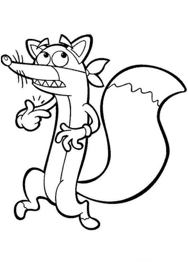 Cute Fox Coloring Pages for Kids Printable 13