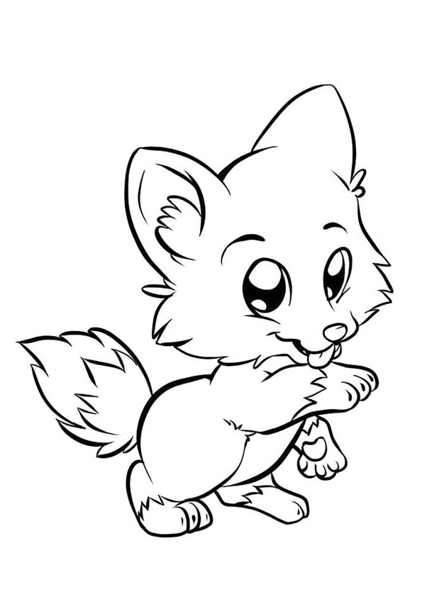 Cute Fox Coloring Pages for Kids Printable 25