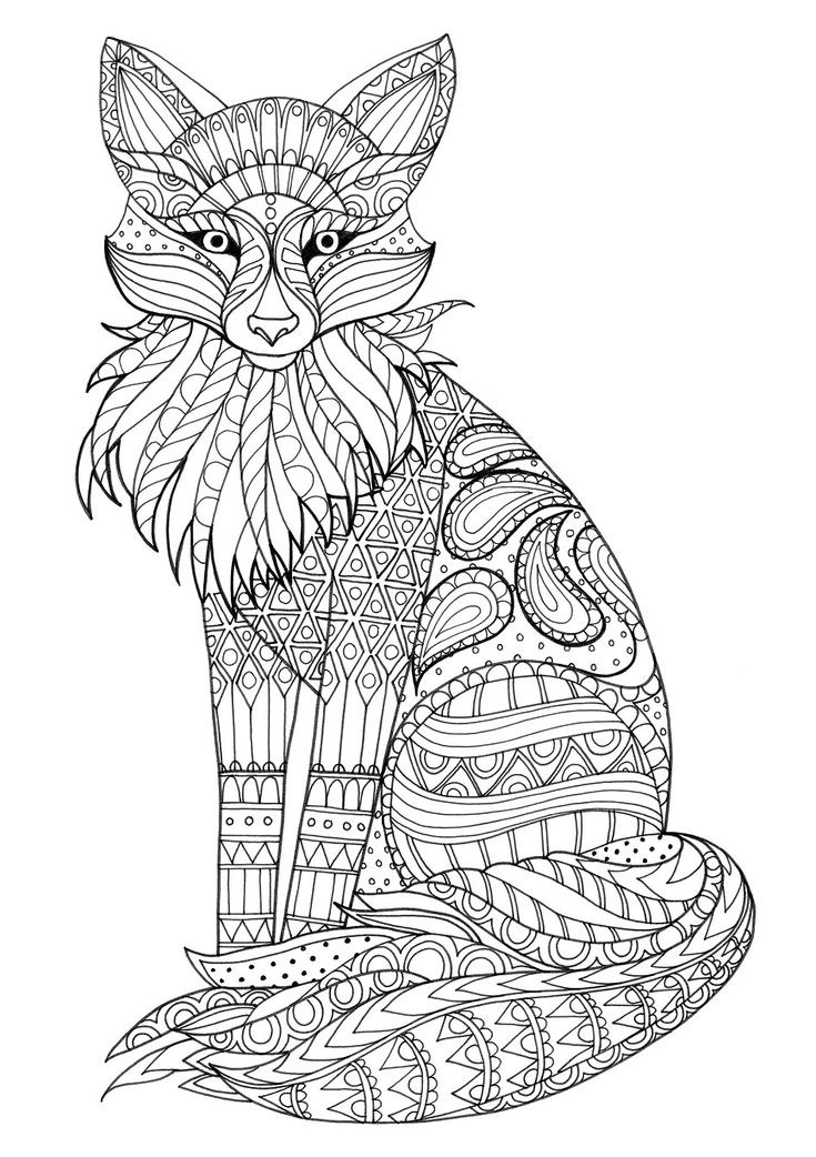 Cute Fox Coloring Pages for Kids Printable 27