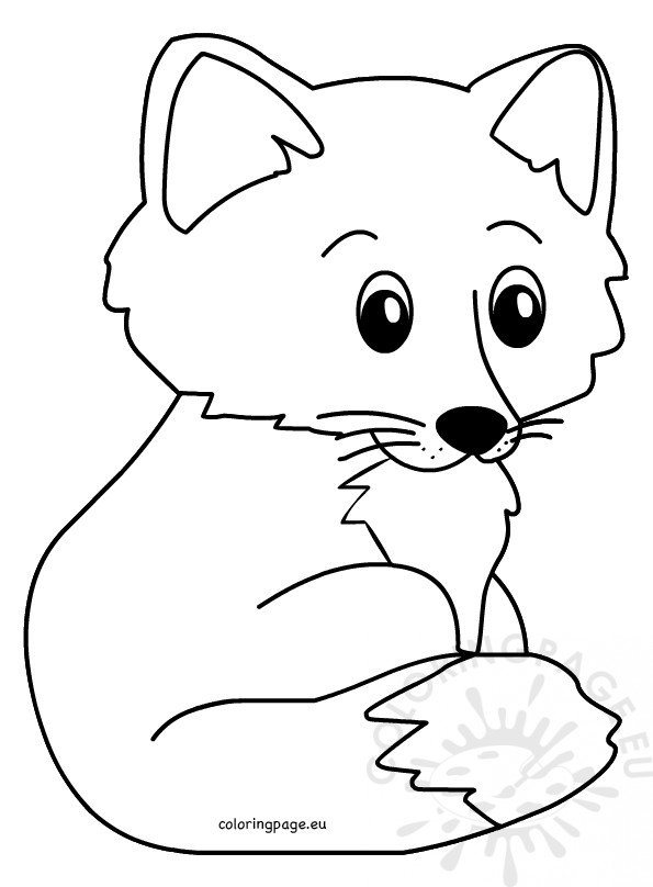 Cute Fox Coloring Pages for Kids Printable 42