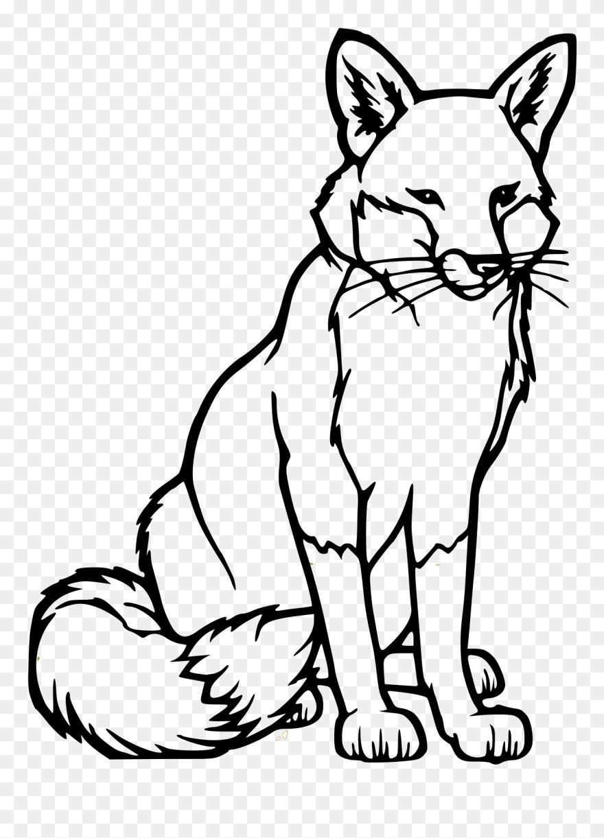 Cute Fox Coloring Pages for Kids Printable 54