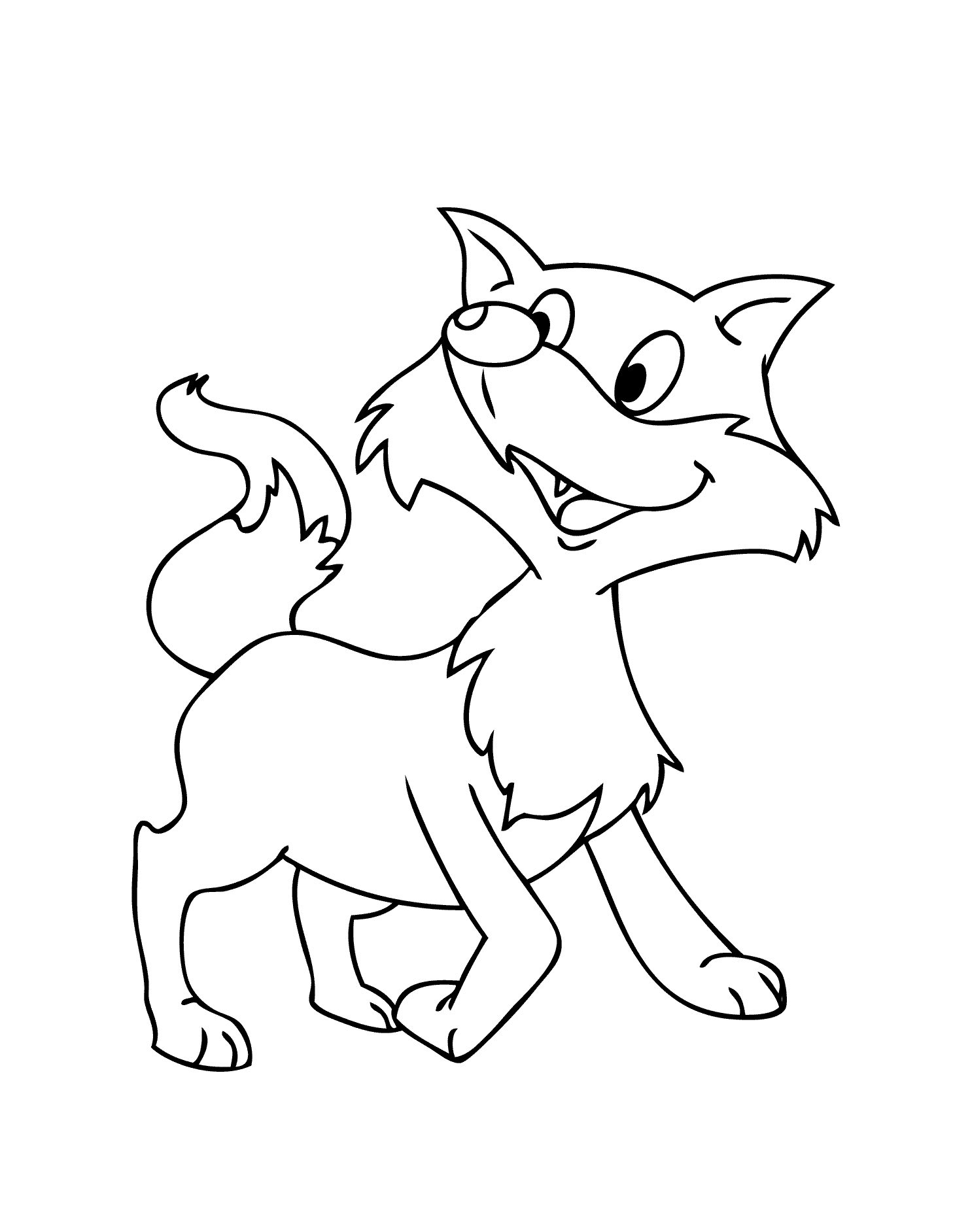 Cute Fox Coloring Pages for Kids Printable 72