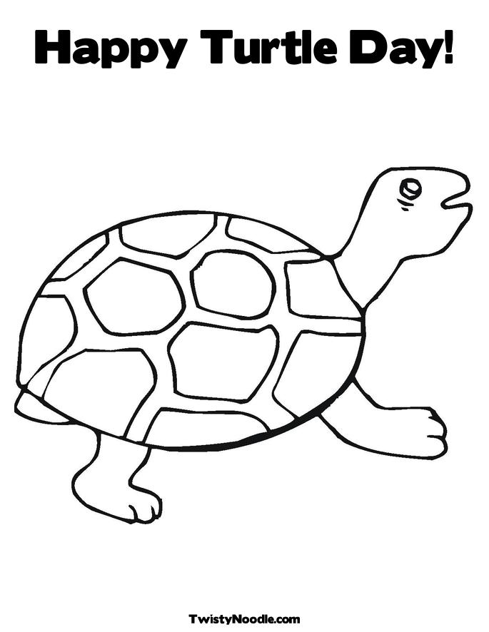 Cute Turtle Coloring Pages for Kids Printable 106