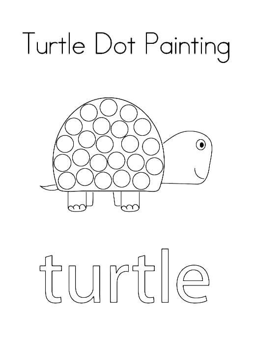 Cute Turtle Coloring Pages for Kids Printable 108