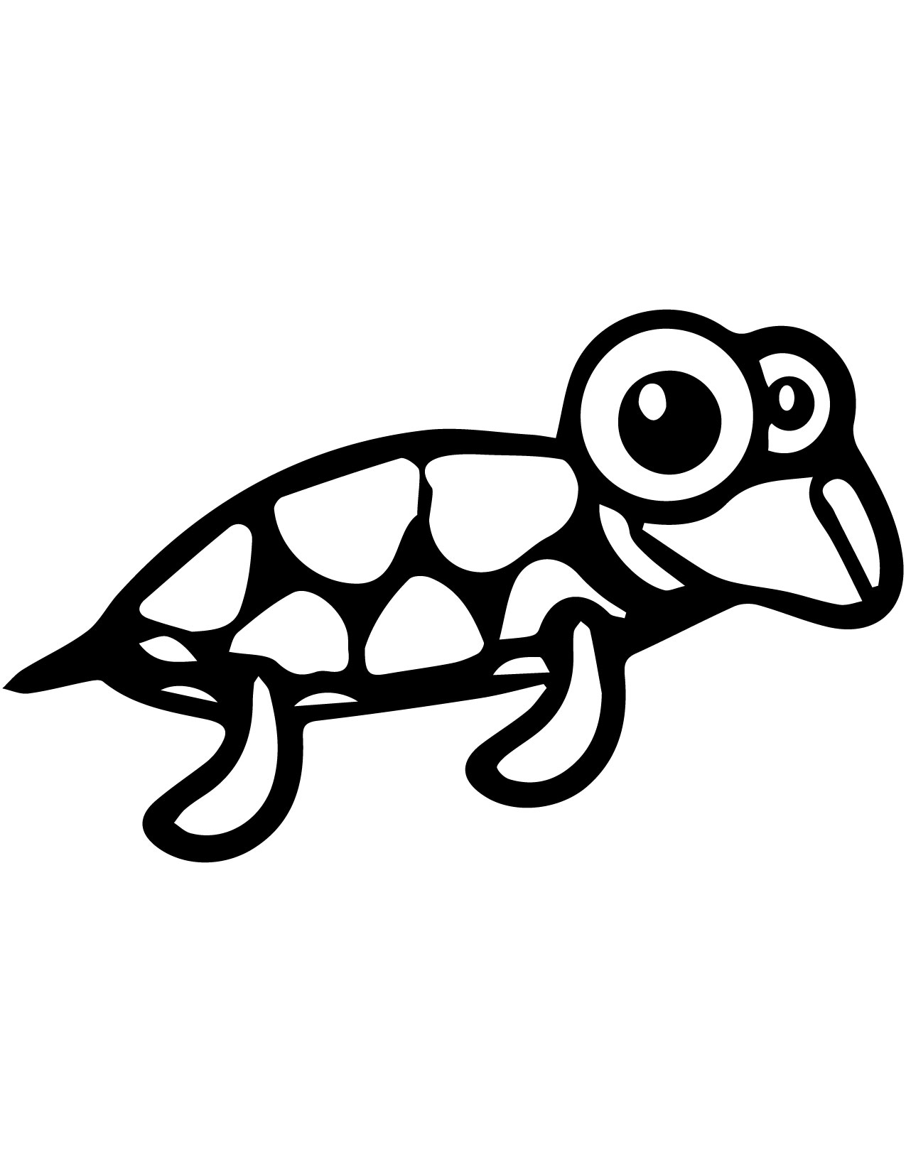 Cute Turtle Coloring Pages for Kids Printable 128