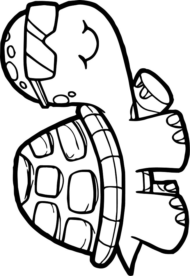 Cute Turtle Coloring Pages for Kids Printable 149