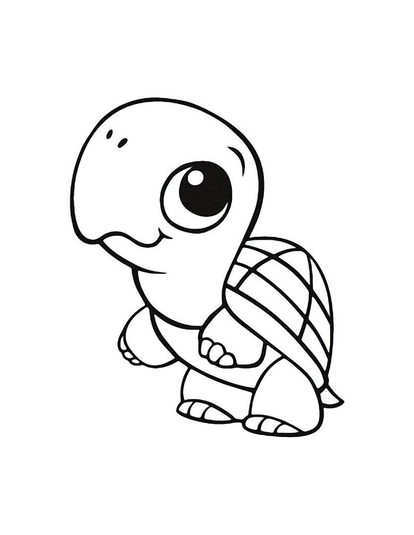 Cute Turtle Coloring Pages for Kids Printable 29