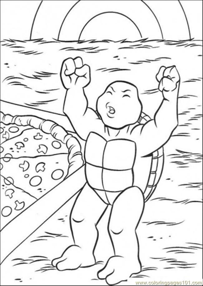 Cute Turtle Coloring Pages for Kids Printable 52