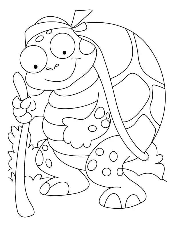 Cute Turtle Coloring Pages for Kids Printable 83