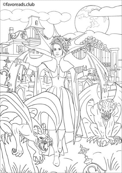 Evil Coloring Pages for Adults 18