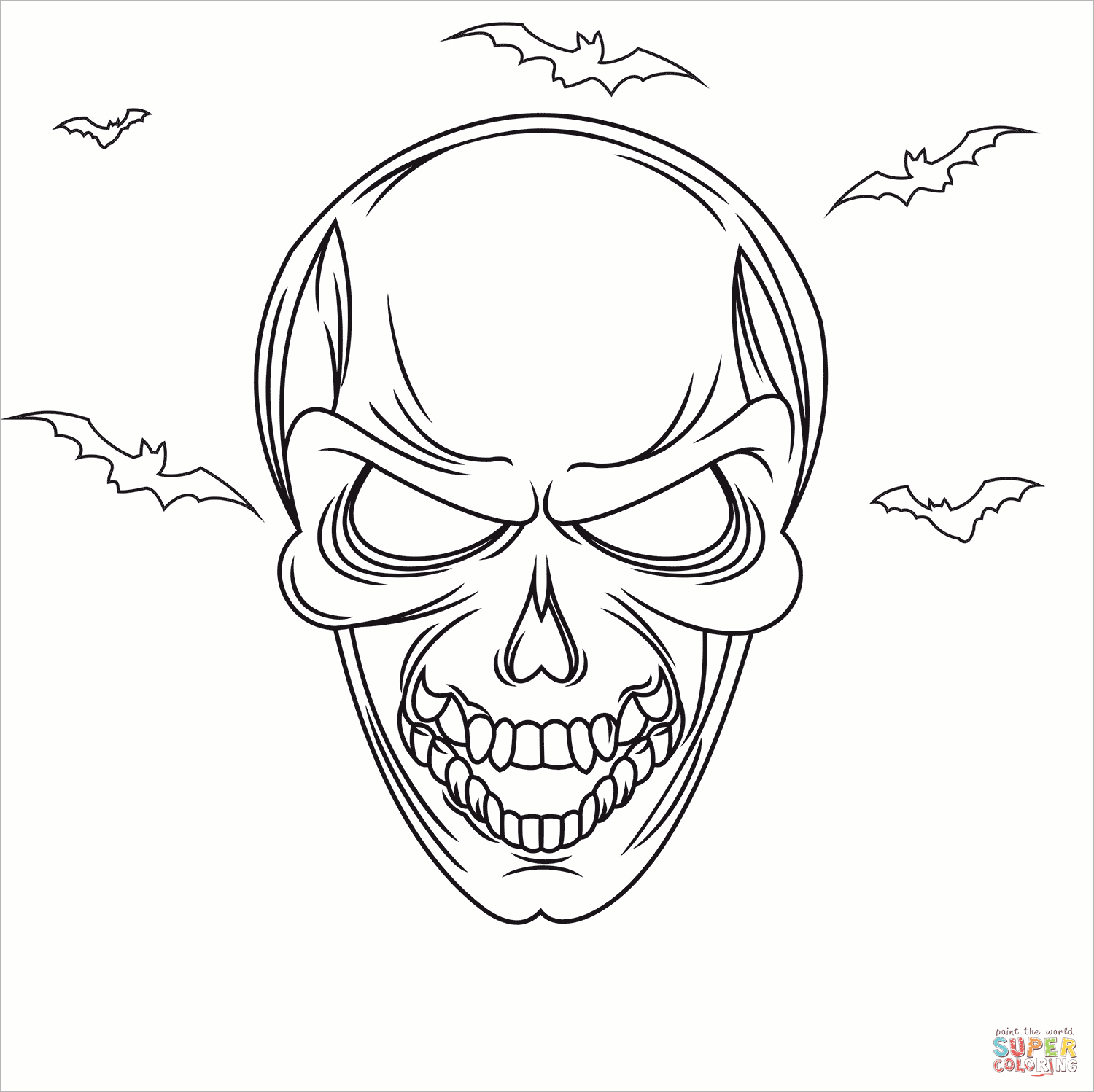 Evil Coloring Pages for Adults 55