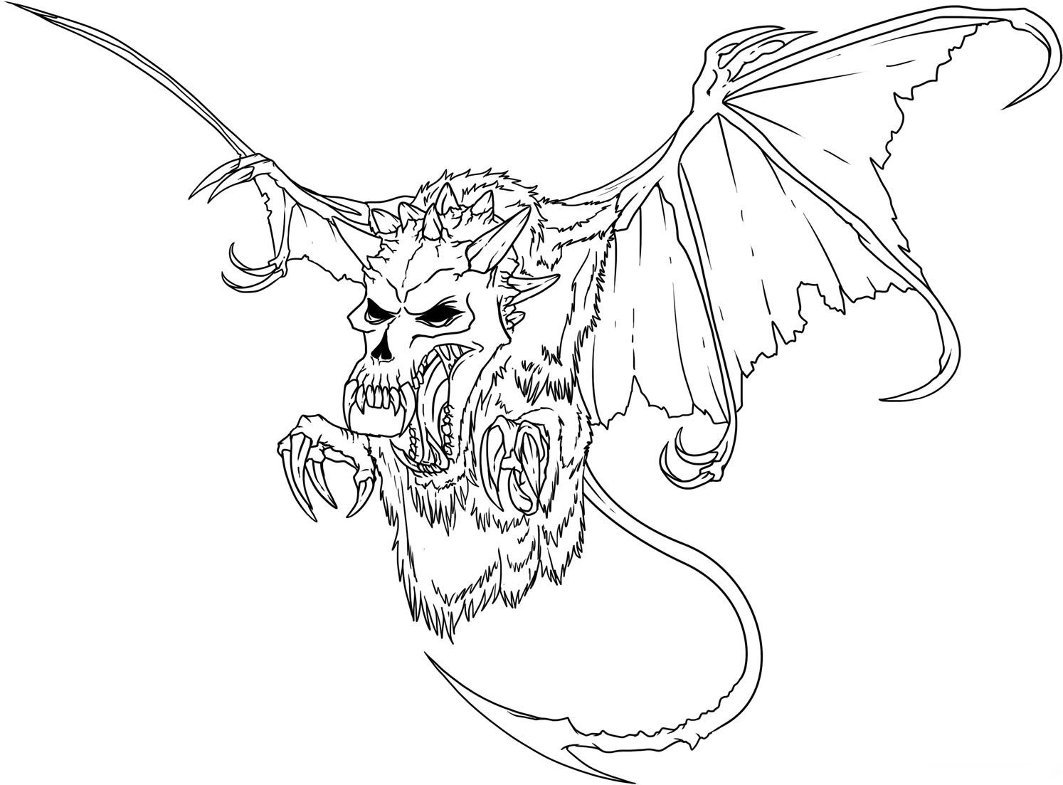 Evil Coloring Pages for Adults 56