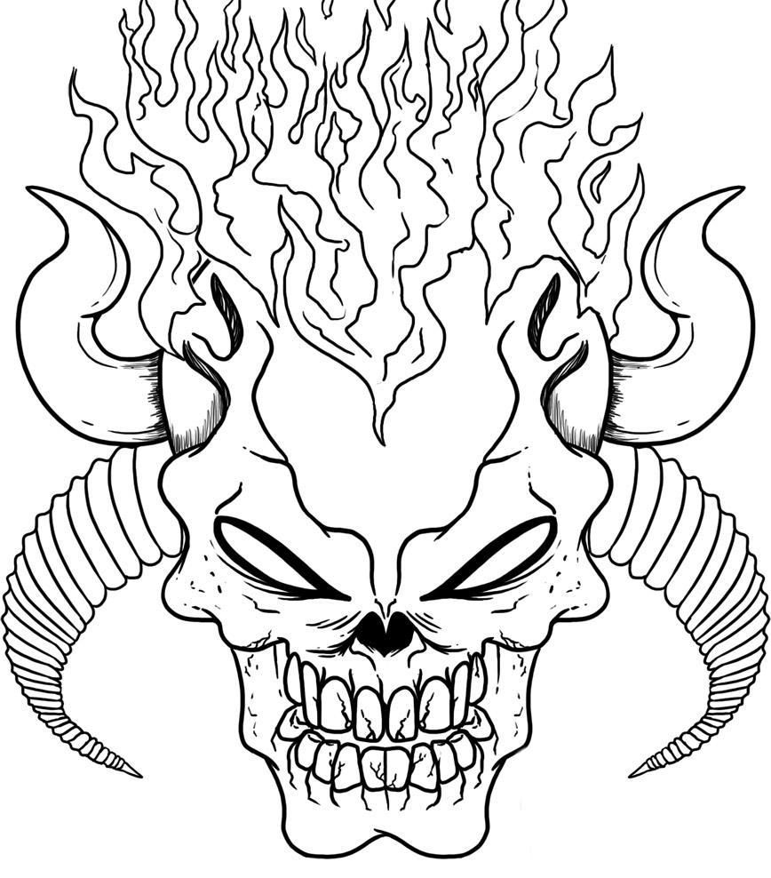 Evil Coloring Pages for Adults 59