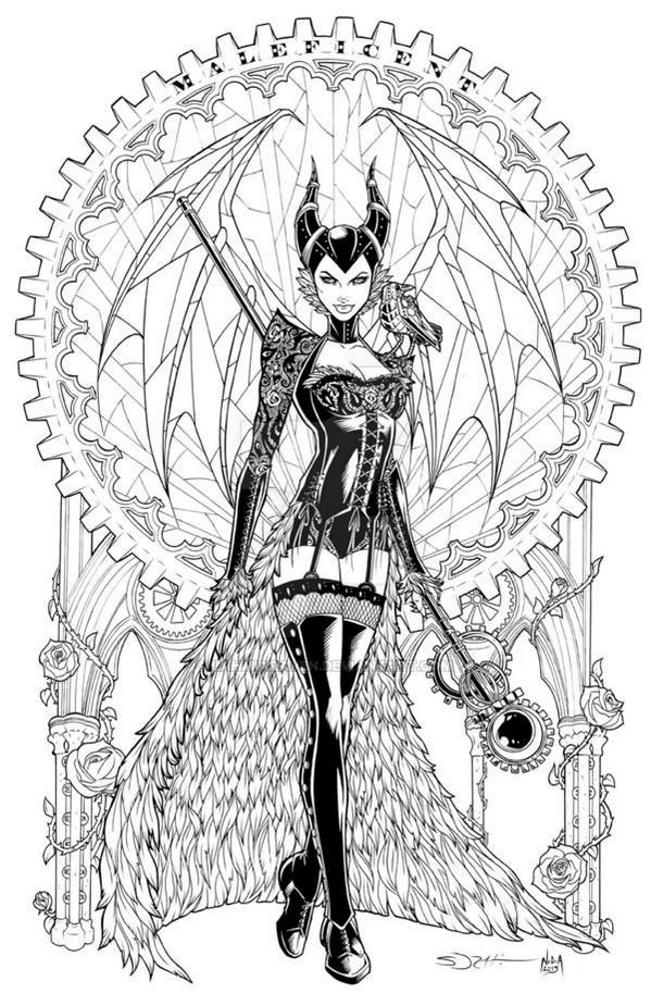 Evil Coloring Pages for Adults 6