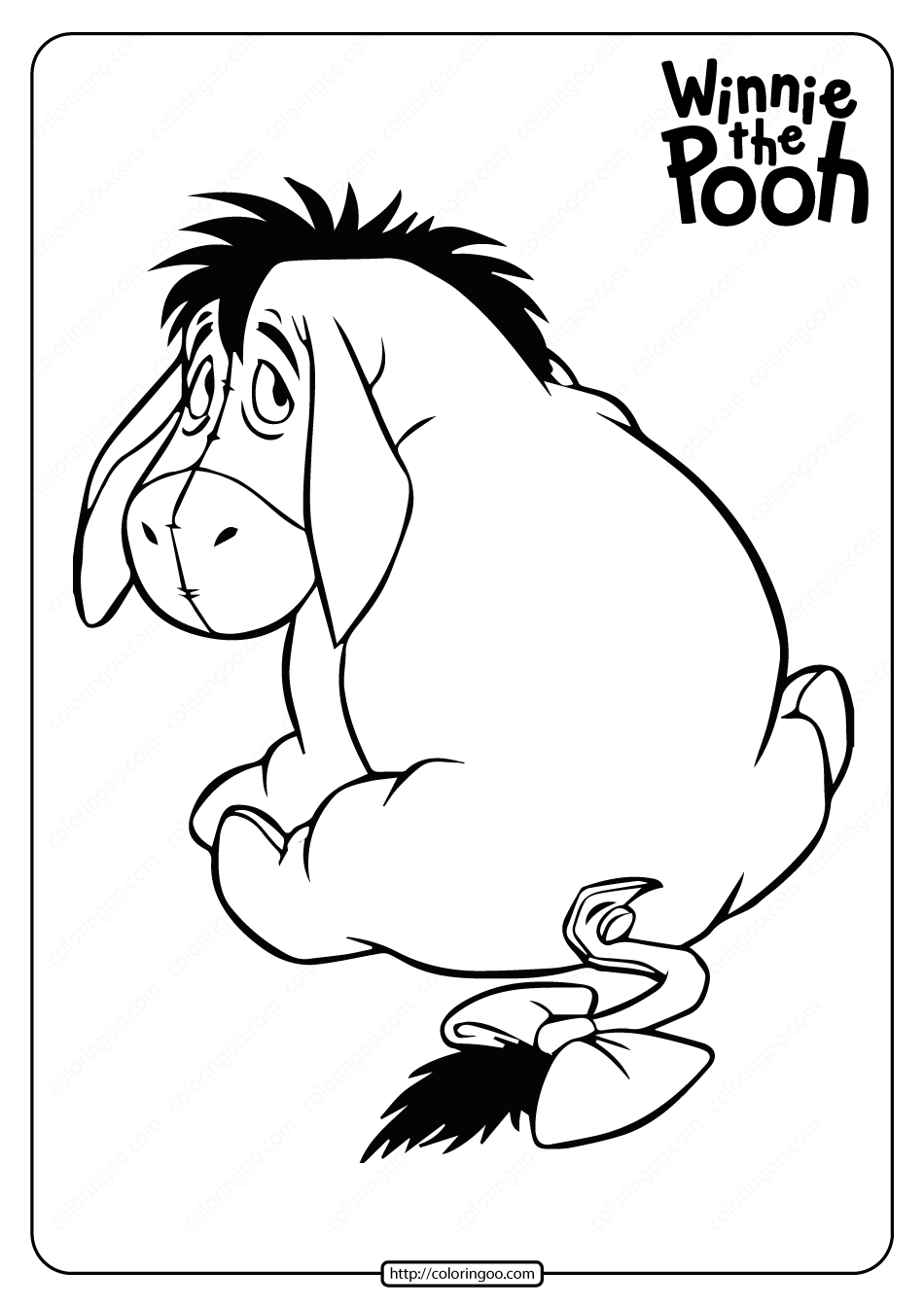 Free Printable Winnie The Pooh Coloring Pages 52