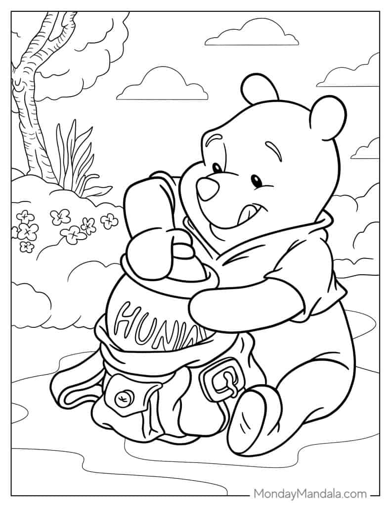 Free Printable Winnie The Pooh Coloring Pages 6