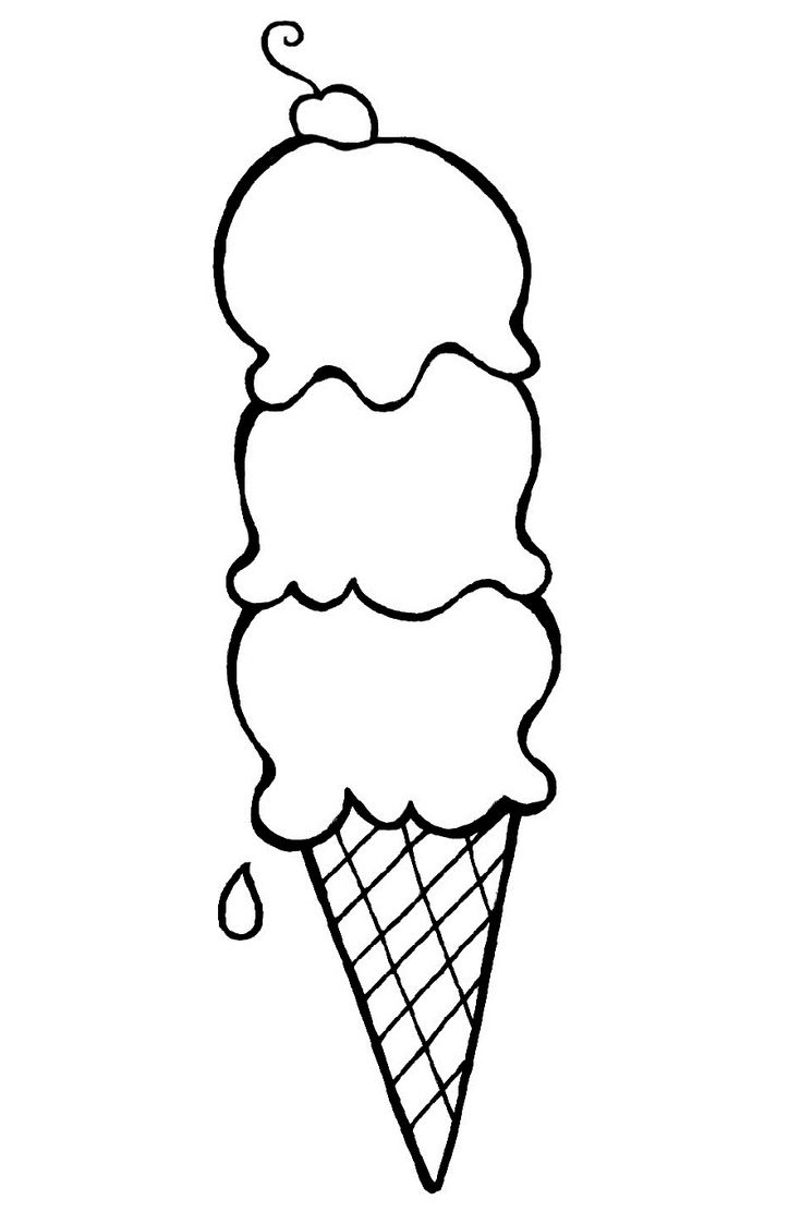 Ice Cream Coloring Page Free Printable 10