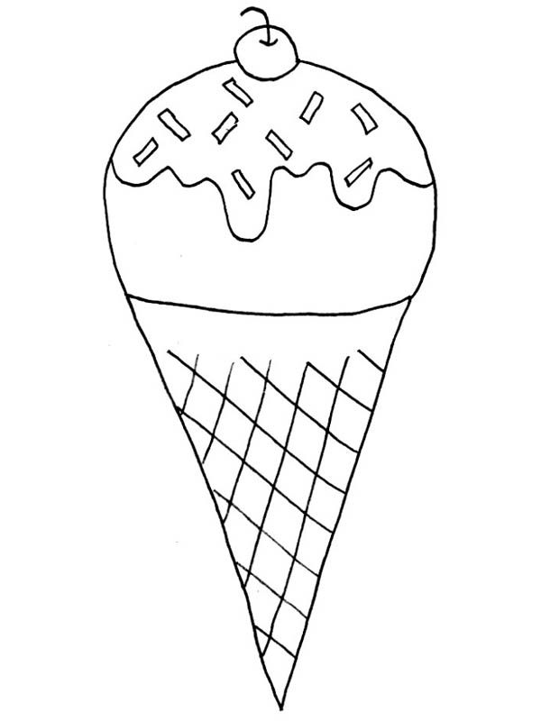 Ice Cream Coloring Page Free Printable 101