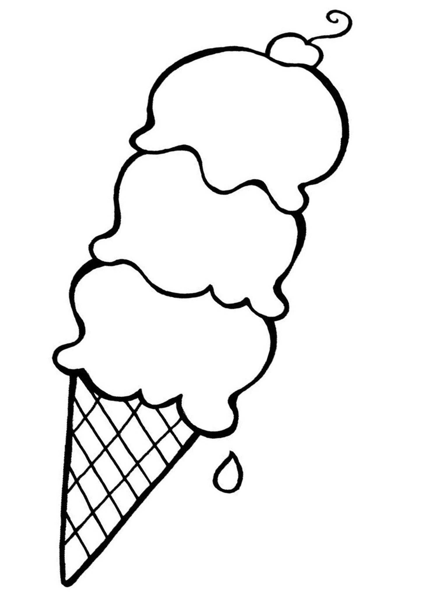 Ice Cream Coloring Page Free Printable 102