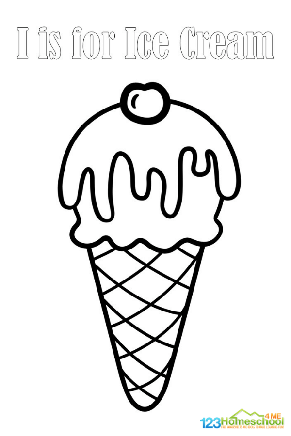 Ice Cream Coloring Page Free Printable 105