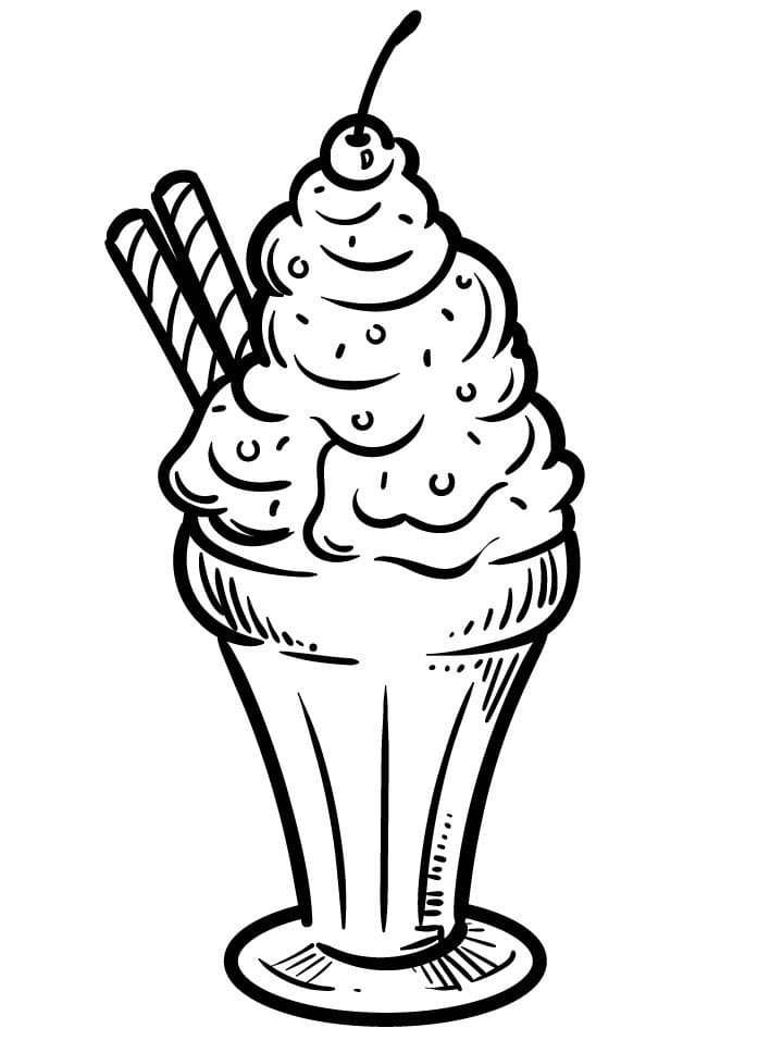 Ice Cream Coloring Page Free Printable 109