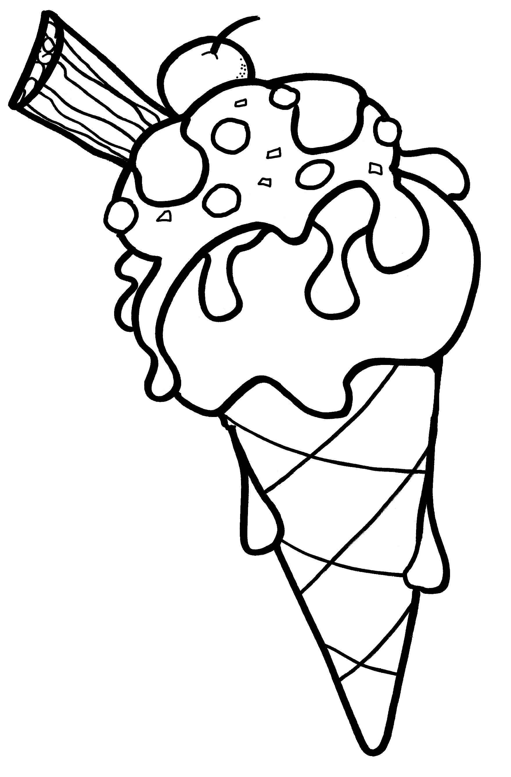 Ice Cream Coloring Page Free Printable 11